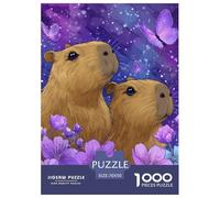 Une Mignonne Animal de compagnieite Capybara Puzzle De 1000 Pièces Cadeaux pour Femmes, Cadeaux pour Hommes Puzzle À Faire Soi-même D'intérieur,Cadeaux Adultes Et Enfants70x50cm/1000pcs