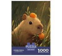 Une Mignonne Animal de compagnieite Capybara Puzzle De 1000 Pièces Cadeaux pour Femmes, Cadeaux pour Hommes Jeu De Puzzle pour Toute La Famille Adultes Et Enfants À Partir De 14 Ans70x50cm/1000pcs