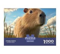 Une Mignonne Animal de compagnieite Capybara Puzzle De 1000 Pièces Le Cadeau Parfait pour La Famille Et Les Amis Puzzle À Faire Soi-même D'intérieur,Cadeaux pour Adultes Et Enfants70x50cm/1000pcs