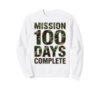 Une Mission Amusante de 100 Jours d'école complète avec Une Famille de troupes Militaires Sweatshirt