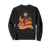 Une moisson de grâce, de Gratitude, Un Thanksgiving chrétien Sweatshirt