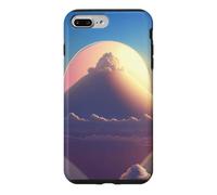 Une Montagne Solitaire de Barbe à Papa avec des Nuages Coque pour iPhone 7 Plus/8 Plus