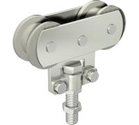 Une monture sur chant Sportub MANTION pour déplacement droit 150kg - 2 galets Delrin - 255D