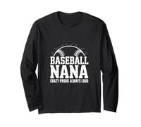 Une Nana de Baseball drôle Qui Dit fièrement Manche Longue