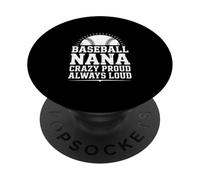 Une Nana de Baseball drôle Qui Dit fièrement PopSockets PopGrip Adhésif
