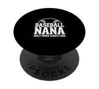 Une Nana de Baseball drôle Qui Dit fièrement PopSockets PopGrip Adhésif