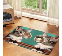 Une nappe absorbante en cuir pour chat curieux pour animaux de compagnie adaptée pour les chiens ou les chats