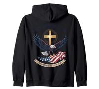 Une Nation sous Dieu : 250 Ans de bénédiction de l'aigle américain Sweat à Capuche