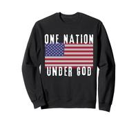 Une Nation sous Dieu - Jésus Patriotique chrétien catholique Sweatshirt