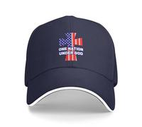Une Nation sous Dieu Jour De L'Indépendance 1776 Drapeau Américain Casquettes Mode Casquettes De Baseball Classique Chapeau Hommes pour Extérieur Course À Pied Femme
