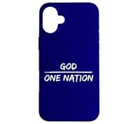 Une Nation sous Dieu, Patriote, chrétien, américain Coque pour iPhone 16 Plus