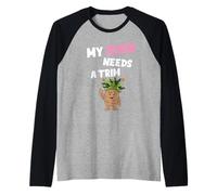 Une nouveauté drôle, Offensive et grossière : My Bush a Besoin d'une Coiffure ajustée Manche Raglan