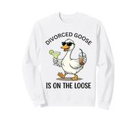 Une oie divorcée est en liberté Amusante Summer Vibes Duck Design Sweatshirt