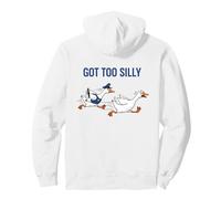 Une oie poursuivie par Un Flic a Un Design trop Stupide Sweat à Capuche