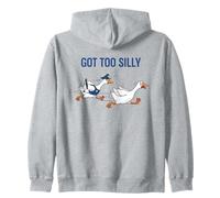 Une oie poursuivie par Un Flic a Un Design trop Stupide Sweat à Capuche