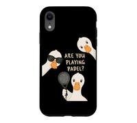 Une Oie Rigolote Au Padel - Vous Jouez Au Padel Coque pour iPhone XR