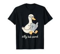 Une oie Stupide mais sauvée lisant la Sainte Bible, Une chrétienne Mignonne T-Shirt