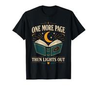 Une Page de Plus Puis s'allume la Nuit de Lecture des Amateurs de Livres T-Shirt