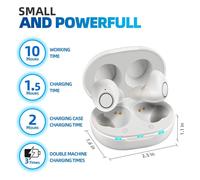 une paire blanco - Mini amplificateur auditif numérique sans fil Rechargeable, appareil Portable pour personnes âgées et sourdes