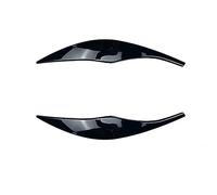 Une Paire de Baguettes de Protection de paupières de phares pour BMW Série 3 E90 E91 Comprenant Les Autocollants pour Les Sourcils de phares etc. (A)