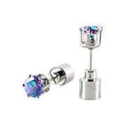 Une paire de boucles d'oreilles lumineuses à LED - Pour bar, boîte de nuit, karaoké - Bijoux lumineux - Convient pour carnaval, fête, danse, festival - Argent 925, taille unique, Métal, Pas de gemme