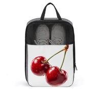 Une paire de cerises rouges sac à chaussures pour voyage usage quotidien sac de rangement anti-poussière sac à chaussures de golf