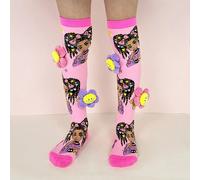 Une paire de chaussettes fille adorables avec tournesols, convenant aux chaussettes hautes pour enfants, pour un usage quotidien, campus d'été et soirées. 4-7Y,8-12Y,2-3YAnimal,Géométrique,PlantesPoly