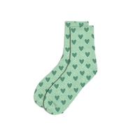 Une Paire De Chaussettes Paillettes Coeurs Verts