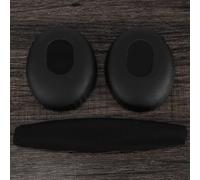 Une paire de coussinets d'oreille noirs avec arceau pour casque Bose QC3 Quiet Comfort 3