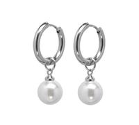 Une paire de d'oreilles en perles, en acier, sans accessoires de perçage Boucles Oreilles