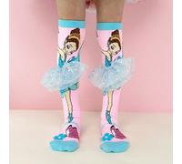Une paire de jolies ballerines, accessoires de jupe, convient pour les chaussettes hautes pour enfants, convient pour le port quotidien en été sur le campus et pour les fêtes 4-7Y,8-12Y,2-3YCartoonPol