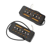 Une Paire de Micros à Barre de Savon à Simple Bobine Noire pour Guitare ÉLectrique P-90 P90 Espace de Trou de 50 mm / 52 mm