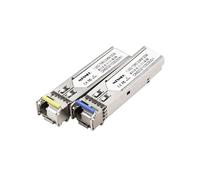 Une paire de module SFP 1.25G émetteur-récepteur à fibre unique bidirectionnelle 1310nm/1550nm SMF LC connecteur jusqu'à 20 km pour les commutateurs ouverts