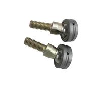 Une paire de rotules d'extrémité de biellette de direction M8 pour KT196 196cc 6.5, Compatible avec la fusée de direction de broche Go Kart, Style ancien