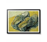 Une paire de sabots en cuir par Vincent Van Gogh, impression impressionniste nature morte, poster de chaussures vintage, décoration murale 1888, idée cadeau unique, mat d'archivage, A5 (encadré) - 21