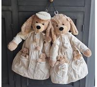 Une paire de sacs de pyjama pour chiens en peluche