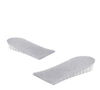Une paire de semelles intérieures pour homme et femme - Demi-semelle intérieure à 3 couches avec coussin d'air - Augmentation de la hauteur - 2 cm/3,5 cm/5 cm (gris, 2 cm)