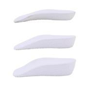 Une paire de semelles invisibles pour augmenter la hauteur - Demi-semelle intérieure pour chaussures de sport - Soutien de la voûte plantaire - Pour homme et femme - Blanc - 3,5 cm