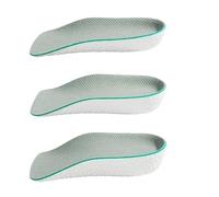 Une paire de semelles invisibles pour augmenter la hauteur - Demi-semelle intérieure pour chaussures de sport - Soutien de la voûte plantaire - Pour homme et femme - Gris/blanc - 3,5 cm