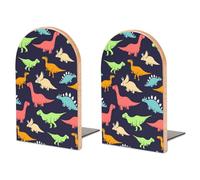 Une paire de serre-livres pour étagères, serre-livres Monster Dinosaure pour bureau et école