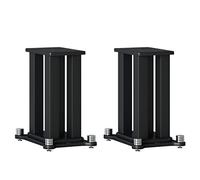 Une paire de supports pour haut-parleurs, son surround home cinéma, support audio amortisseur, support de haut-parleur central au sol, support de moniteur de studio, 7,9-31,5 pouces (couleur : noir