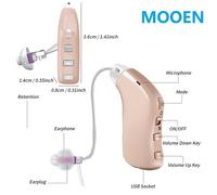 une paire - Meilleur amplificateur numérique à 20 canaux, appareil auditif Rechargeable, haute puissance, pour la surdité
