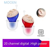 une paire - Mini appareil auditif Invisible numérique, 20 canaux, meilleur amplificateur de son, dispositif auditif réglable pour la surdité