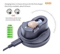 une paire - Mini appareil auditif Rechargeable, 2020, amplificateur sonore Invisible, pour personnes sourdes et âgées