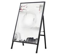 Une panneau de cadre 60x90cm chaussée double face une planche en plein air support pliage pour affiche publicitaire rue extérieure intérieure Single-sided Flip-Lid