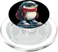 Une Patineuse de Pingouins apporte Une Tenue Joy on Wheels PopSockets PopGrip pour MagSafe