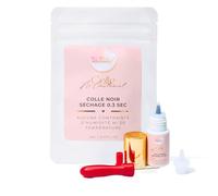Une Pause Poudrée - NoConstraint Colle Noire Professionnelle Extensions Cils - Séchage Rapide 0,3s Vapeur Faible - Haute rétention 6-8 semaiones - Sans Contrainte ni d'Humidité, ni Température