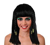 Une perruque noire style Egyptienne pour devenir la nouvelle Cléopatre reine d'Egypte. Ideal pour les enterrements de vie de jeune fille. (X24)