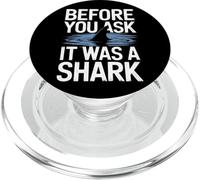 Une Personne amputée d'un Orteil Avant Que Vous ne demandiez Que c'était Un Requin PopSockets PopGrip pour MagSafe