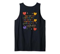 Une Personne chère, Une Source d'inspiration et de Bien-être, derrière Moi, l'humanité, l'amour Débardeur